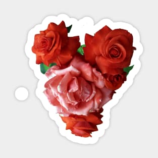 Branch of Red Roses Sticker